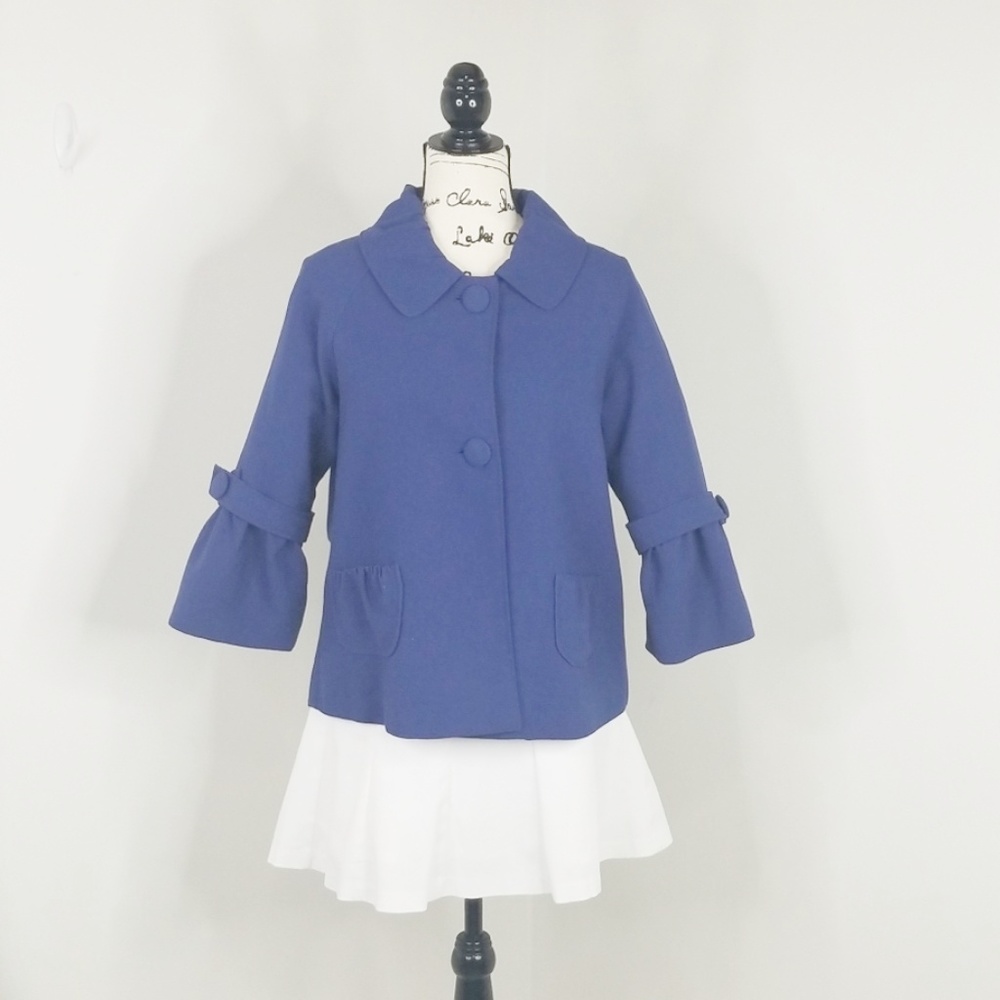 DIALOGUE ▪ Stylish Cropped Peter Pan Collar Jacket, Size M